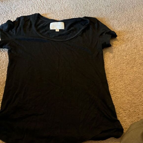 Brochu walker xs black linen top - Picture 3 of 6